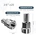 EMTB Axle Adapter 3/8 Inch x 26, Universal Bicycle Axle Adapter for 3/8 Inch x26 Full Axle, Universal Bicycle Axle Adapter for Bicycle Trailer Coupling, Unisex Bicycle Axle Adapter for Trailer Adapter