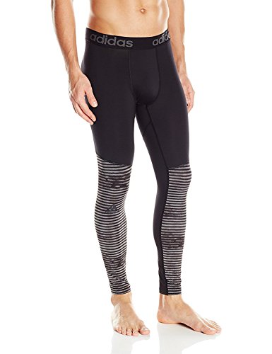 adidas Performance Men's Team Issue Base Illuminated Tight Bottom, Black/Vista Grey, Small adidas Performance Men's Team Issue Base Illuminated Tight Bottom, Black/Vista Grey, Small