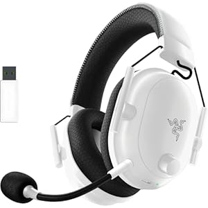 Razer BlackShark V2 Pro Wireless Gaming Headset 2023 Edition: Detachable Mic – Pro-Tuned FPS Profiles – 50mm Drivers – Noise-Isolating Earcups w/Ultra-Soft Memory Foam – 70 Hr Battery Life – White