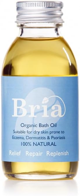 100% Natural Organic Soothing & Moisturising Bath Oil for Eczema Prone & Dry Skin Suitable for Adults, Children & Babies – Scent Free (100ml)