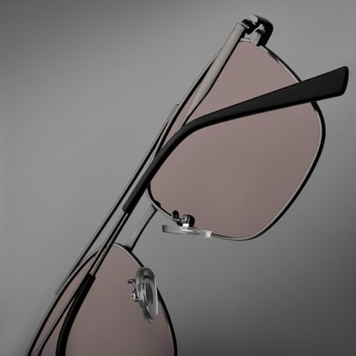 Image of SAM AND MARSHALL VEIN Sunglass I 400% UV Protection I Metal Sunglass I Square Sunglass I Double Bar I Unisex