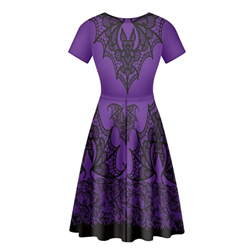 Youngerbaby Cool Maid Halloween Women Dress Summer Midi Dress Casual Swing Dresses Festival2