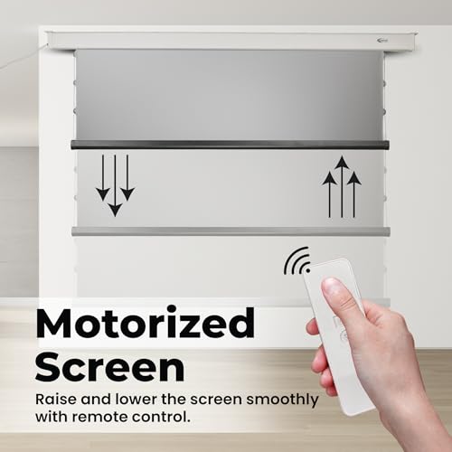 Image of Otek M80 Projector Screen 80 Inch 16:9,Motorized Wall Mount, Advanced Anti-Angular ALR Fabric(Gain 1.8),Remote Control Ultimate Choice for Home Theater,Gaming & Presentations