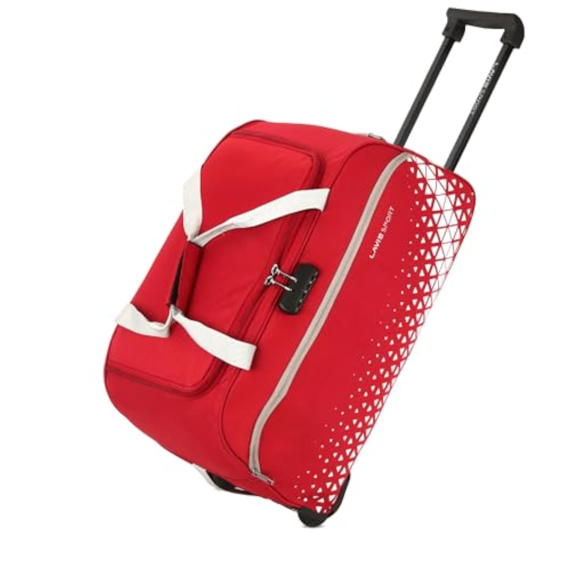 62 cms Anti-theft Arrow Wheel Duffle Bag, Red