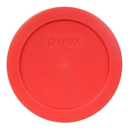 Pyrex 7200-PC 2-Cup Red Food Storage Replacement Lid - Made in USA
