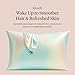 Kitsch Satin Pillowcase with Zipper for Hair & Skin, Softer Than Silk Pillow Cases Queen, Wrinkle-Free, Smooth and Cooling Satin Pillow Covers, Standard Size 19