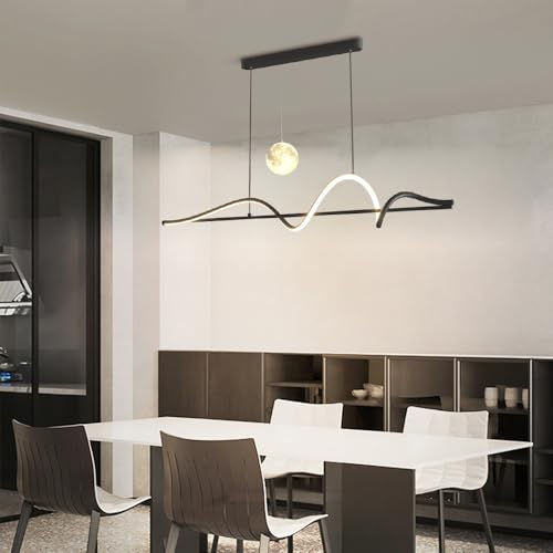 Lustre Lustre LED intensité variable suspension linéaire cuisine - 4