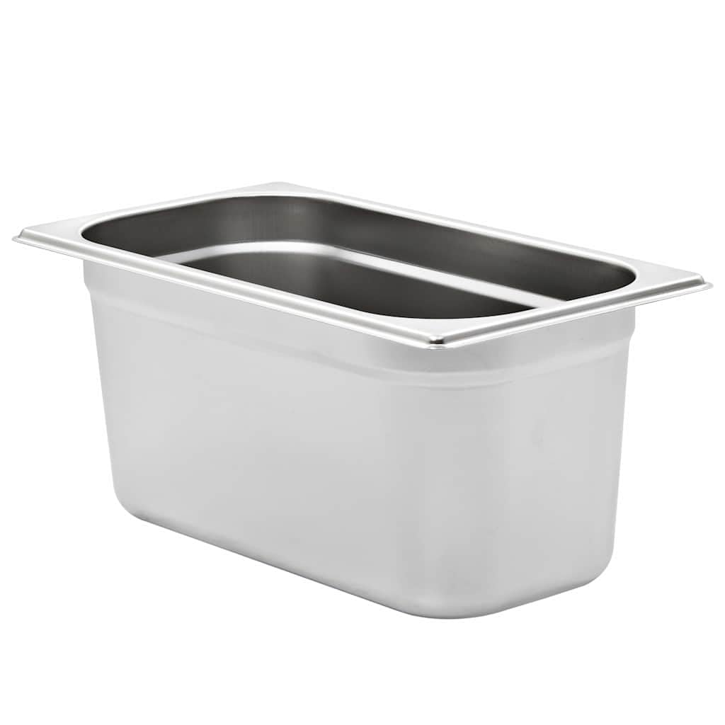 Contenitori Gastronorm, 4 pezzi, GN 1/3, 150 mm, in acciaio inox