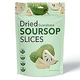 Life Plus Style Gourmet Hashtag Munch Dried Soursop Slices 6 Oz Bag Gluten-Free Non-GMO Healthy Natural Soursop Fruit Snack on the Go Travel Work and Party