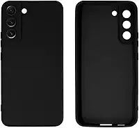 Capinha Colorida Linha PREMIUM Compatível Com Samsung Galaxy S23 Preto, Branco, Vermelho, Amarelo, Lilás, Roxo, Azul, Laranja, Marrom, Verde, Cinza, Rosa Case Slim Flexível Aveludada 3 Camadas De Proteção DUPIN (PRETO)