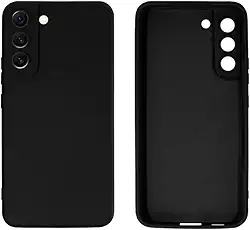 Capinha Colorida Linha PREMIUM Compatível Com Samsung Galaxy S23 Preto, Branco, Vermelho, Amarelo, Lilás, Roxo, Azul, Laranja, Marrom, Verde, Cinza, Rosa Case Slim Flexível Aveludada 3 Camadas De Proteção DUPIN (PRETO)