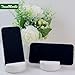 TransMarble Luxury Marble Cell Phone Stand Holder for Popular Smartphones (1 Pcs) - Real Solid Marble Mobile Phone Stands as Office Desk or Kitchen Countertop Decor (Starry White)