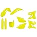 Polisport Complete Replica Plastic Kit Flo Yellow - Fits: Yamaha YZ250 2015-2019