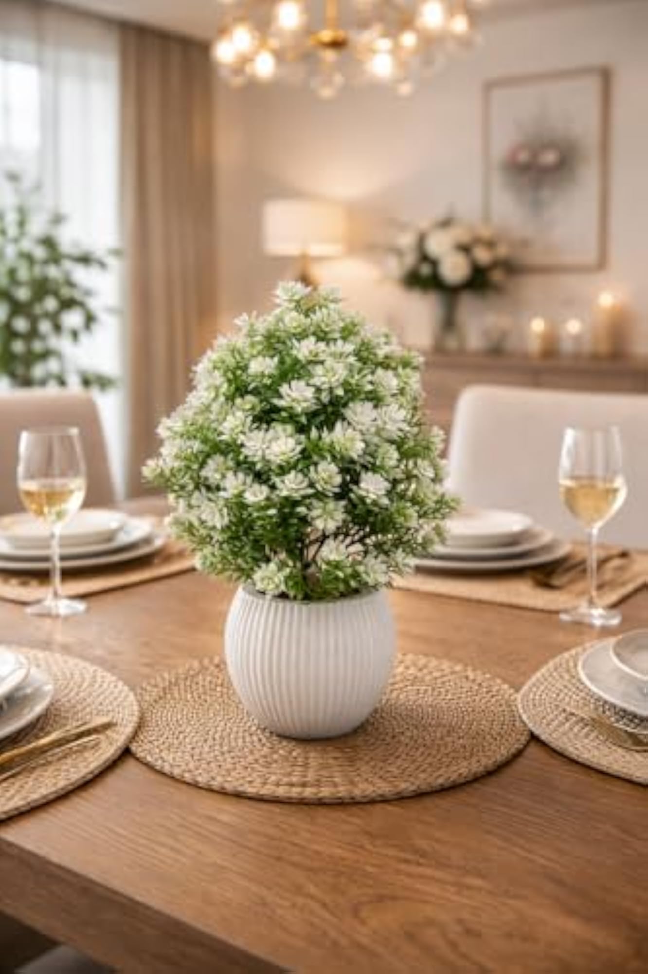 Boxwood Artificial Plant with Pot for Home Decor