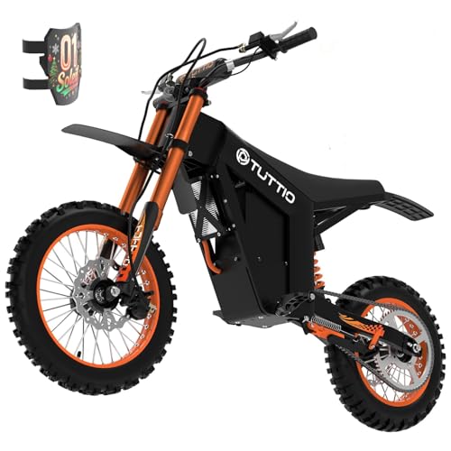 Tuttio Soleil01 Electric-Dirt-Bike for Teens Adults, 14"/12" Fat Tire 2000W