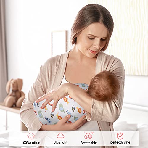 Vicloon Baby Swaddle Wraps, 2 pcs Baby Swaddle Blanket 0-3 Months, 100% Breathable Organic Cotton Fabric - Image 4