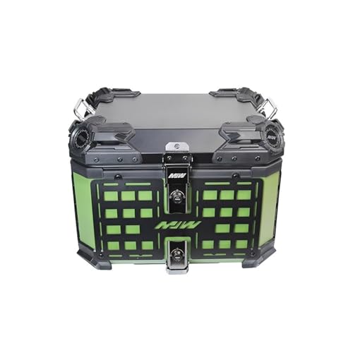 ZYAURA F 45L Motorcycle Trunk Scooter Suitcase Electric Car Trunk Y(Green1)