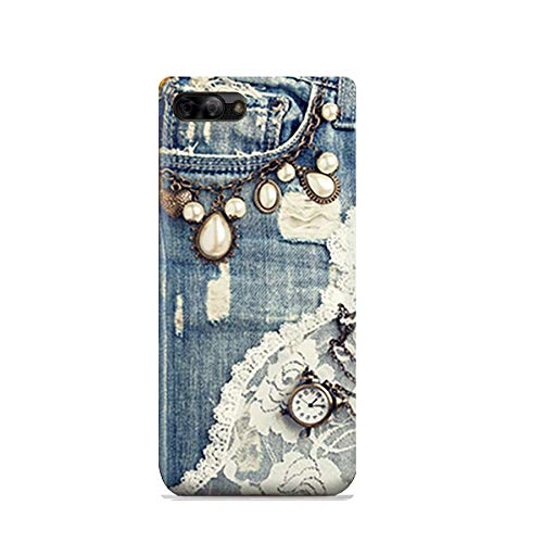 AMC Design BlackBerry KEY2 / BlackBerry Athena TPU Silicone Protective Case with Modern Jeans Pattern