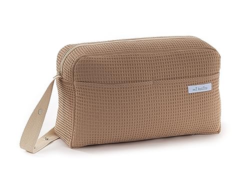 Mi Bollito Bolso Para Carrito De Bebé. Bolsa Organizadora Práctica, Elegante Y Multifuncional De Gran Capacidad. Producto Fabricado En España. Marrón Pastel