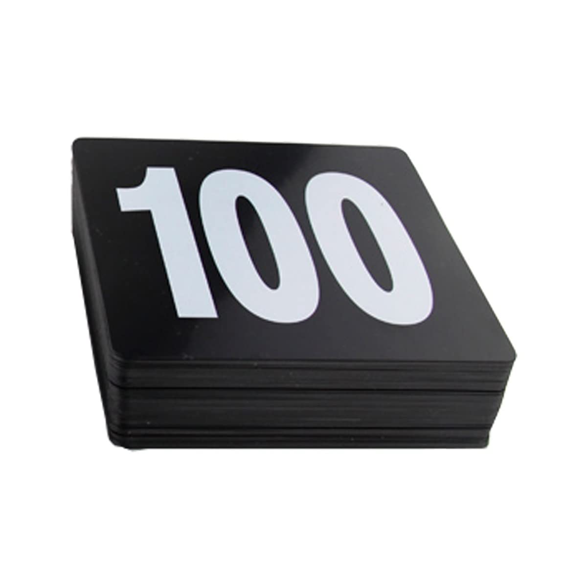 GTHTUHFD 100Pcs Table Number Cards, 1-100 95X100Mm Double Side Plastic Black Numbers Seat Card, Wpubs Restaurants Bar Utensils Restaurant Supply