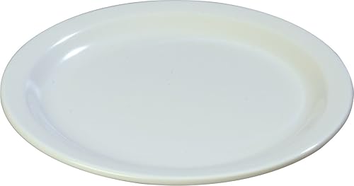 Miniatura 8 de Carlisle FoodService Products Dallas Ware - Plato de postre de plástico reutilizable con borde para bufés, hogar y restaurantes, melamina, 6.5