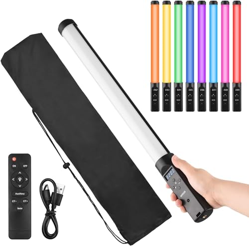 Henniu Tubo De Vídeo Led Portátil Com Luz Para Fotografia Lâmpada Com Luz De Preenchimento 3200K-550