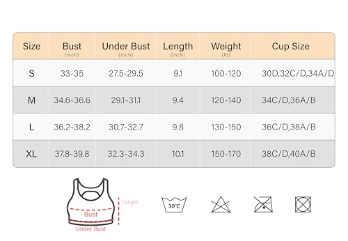 Yeoreo Sports Bras For Women Micaela Open Back Workout Gym Bra Padded Medium Impact Yoga Tops With Ajustable Back Straps Ice Blue M thumb #5