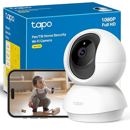 Tapo C200 - Cámara IP WiFi 360° Cámara de Vigilancia FHD 1080p,Visión Nocturna, Notificaciones en Tiempo Real, Admite Tarjeta SD,Detección de Movimiento,Control Remoto,Compatible con Alexa | Ya disponible en tu tienda friki favorita! En mundofriki.es!
