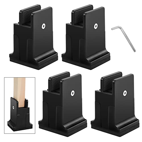 Coptiner Adjustable furniture Risers Bed Risers with Screw Clamp, 3.4 ...