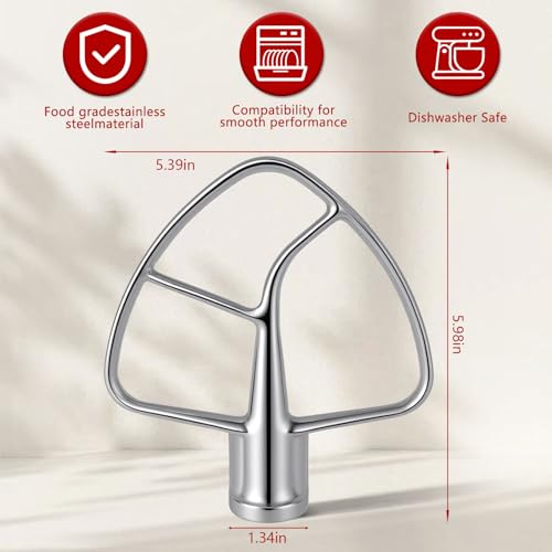 Cuchilla plana de acero inoxidable BCHARYA para KitchenAid miniatura 2