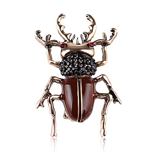 Tuipong Escarabajo Broches Esmalte Cubierto Bufandas