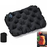 LANZLC Aufblasbares Sitzkissen Outdoor, Sitzkissen Aufblasbar mit Aufbewahrungstasche, Wasserdicht Tragbares Sitzunterlage Outdoor, Ultraleicht Reisekissen für Spielplatz Camping Garten Stadion