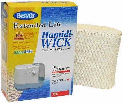 HUMIDIFIER FILTER D88 (Pack of 6) by BestAir