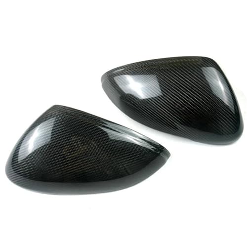 ポルシェ カイエン 2018-2021 対応 カーボンファイバー ウィング バックミラー サイドミラー カバー キャップ 1組