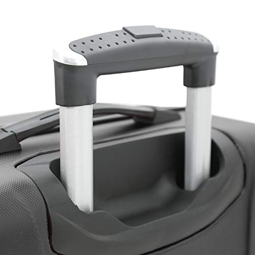 Image of Travelers Club Sky+ Hardside Expandable Luggage Set with Spinner Wheels, Black