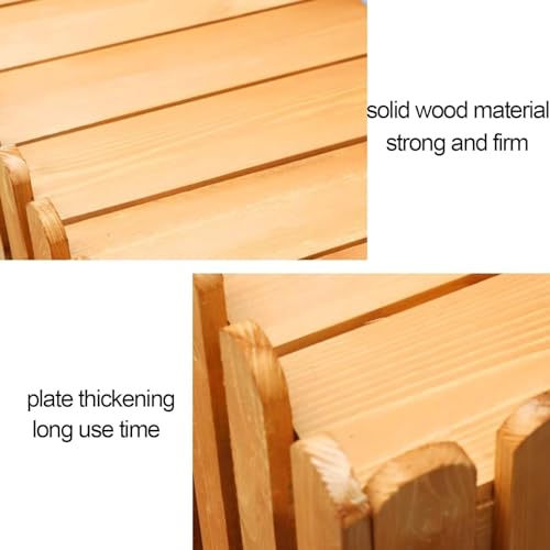 Climatiseur fleur stand bois clôture décorative pour unité extérieure - 8