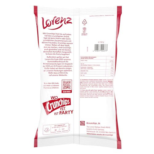 LORENZ | Crunchips Paprika | 10 x 150 g | glutenfrei
