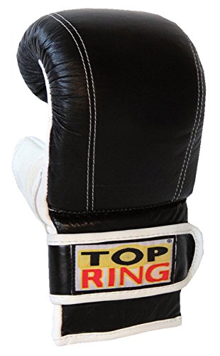 GUANTO DA SACCO PRISON IN PELLE, TOP RING, ORIENTE SPORT, OS 307 (NERO, XL)