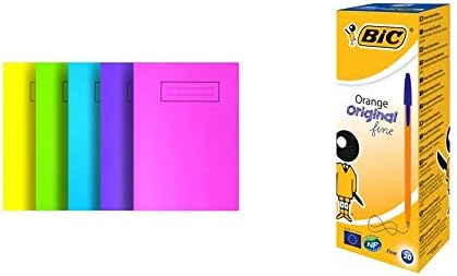 Silvine NBA4BT A4 Bright Exercise Notebook - Assorted Colours (Pack of 10)