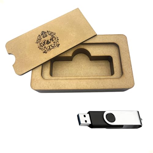 Kit 30 Caixinhas Estojo Para Pen Drive Em Mdf Personalizada