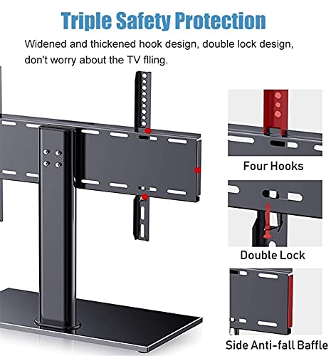 Soporte Universal para TV de Mesa Ajustable Negro miniatura 6
