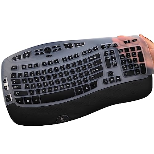 Keyboard Cover for Logitech K350 MK570 MK550 Wireless Wave...