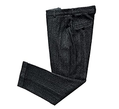 パンツ NEAT wool tweed herringbone tapperd 46 Mens Pants Tweed Herringbone Vintage Dress Pant Trousers