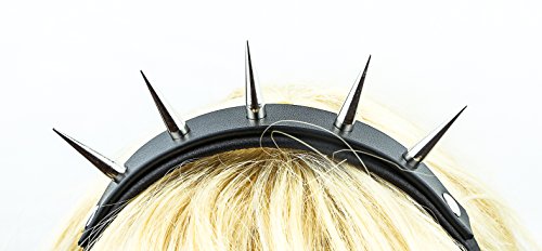 Pin Spike Genuine Leather Top High Quality Cosplay Headband Goth Style