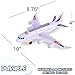 ArtCreativity Light-Up Airplane Toy with Bump & Go Action, Flashing LED Lights & Takeoff Sounds – Kids Airplane Toy with Moving Wheels – Fun Birthday Gift for Boys & Girls Ages 3-8