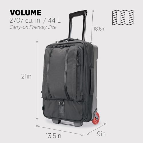 Topo Designs Global Travel Bag Roller - Black/Black3