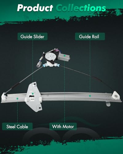 Image of SCITOO Front Left Power Window Regulator with Motor Fit for 1996-2000 for Toyota RAV4, 741-134