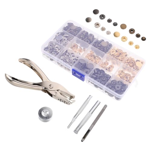 Kit boutons-pression métal cuivre 12,5 mm WRITWAA outil pose mercerie