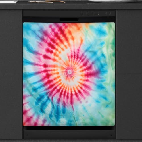 Fundas reutilizables para lavavajillas de estilo tie-dye para decorar cocinas modernas