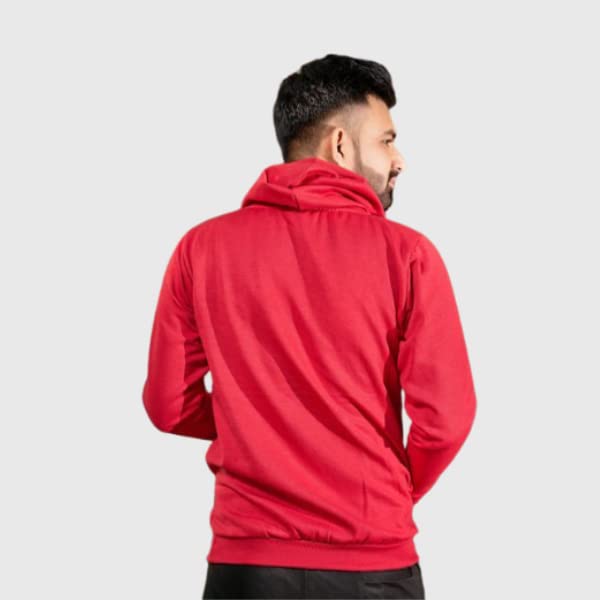 Image of Don't Quit Print Hooded Neck Kangaroo Pocket Winter Wear Sweatshirt for Mens & Boys